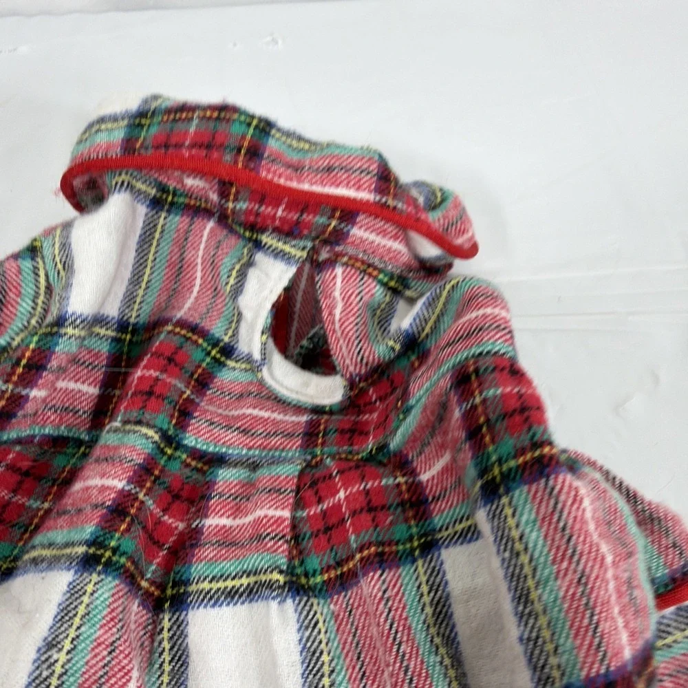 Disney Mickey Mouse Pluto‎ Dog Apparel Plaid Pajamas Xs